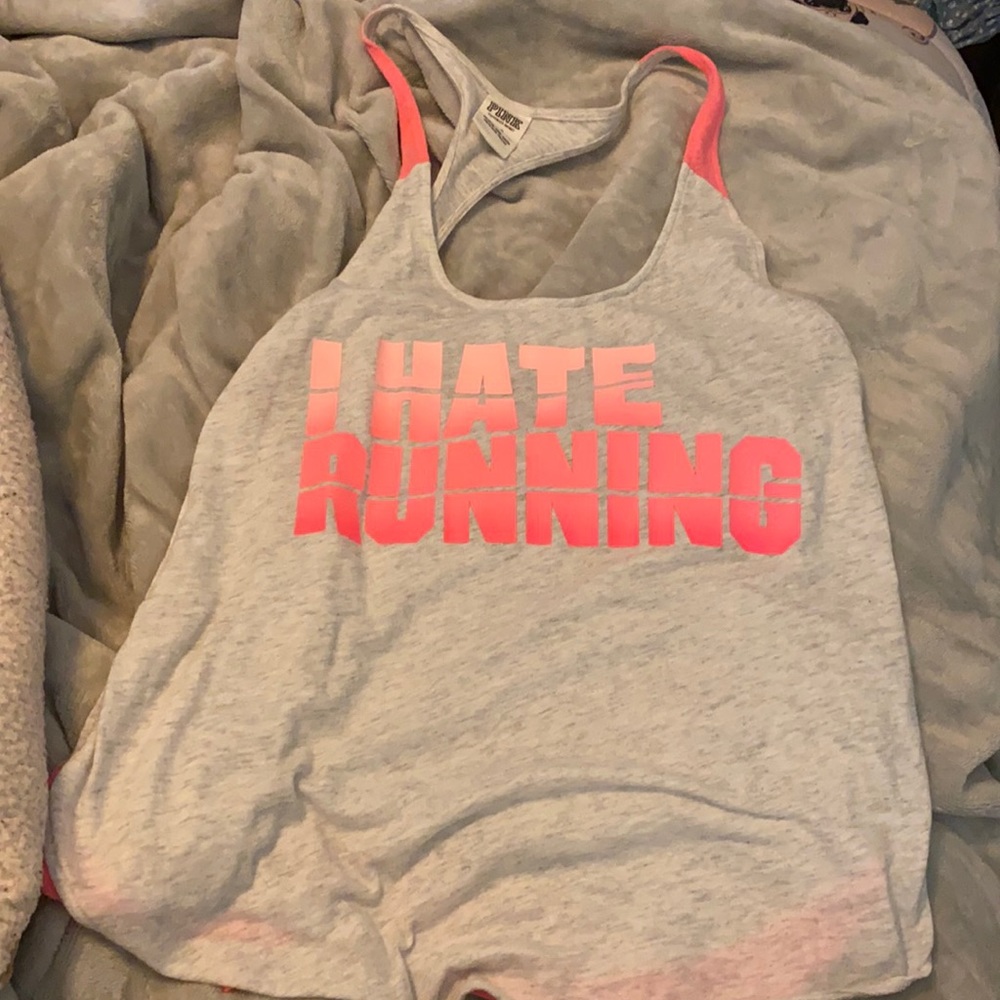 Vs pink tank size large hate running